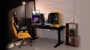 setup de escritorio cómodo, limpio y productivo